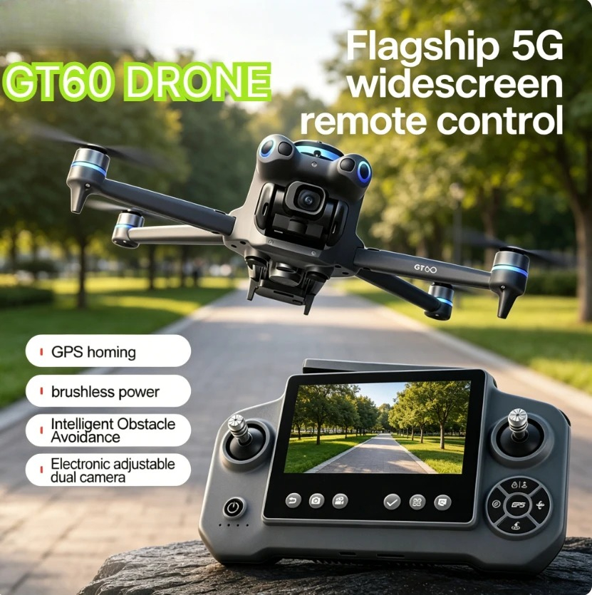 Drone Gps Mount - Orijinal GT60 GPS Katlanabilir RC Quadcopter